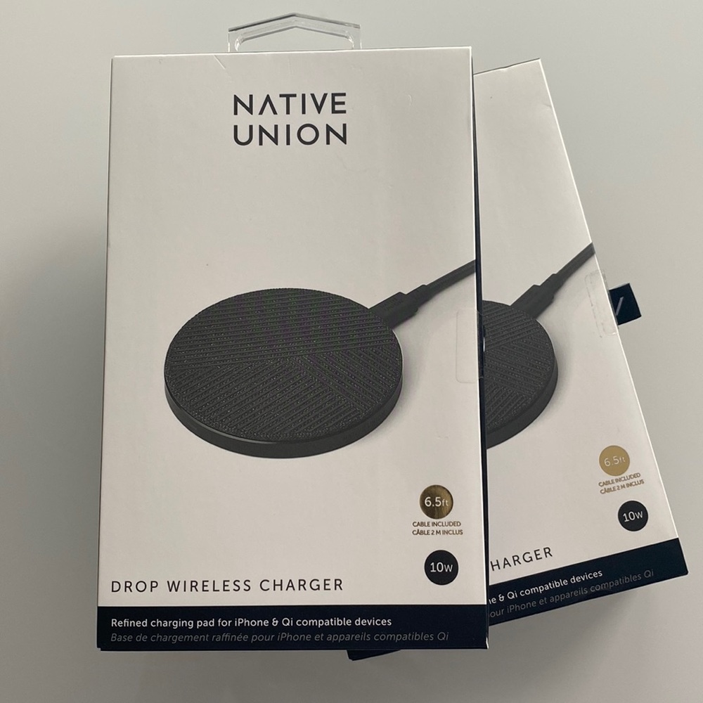 Native Union Drop Charger - Grey BNIB